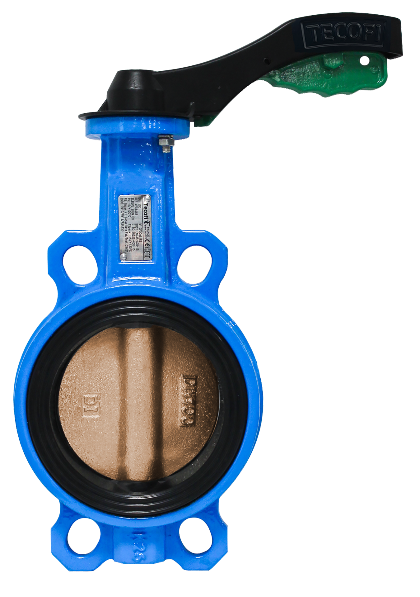 Przepustnica międzykołnierzowa Tecofi VPG Genius 4442 – Brąz aluminiowy / Heat EPDM